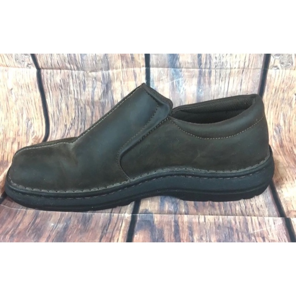 Skechers Men’s Shoes Leather Slip on Brown 9.5M